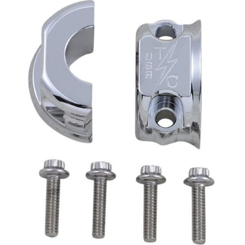 PartzBiz HD: 4402445-Thrashin Supply Co Chrome Machined 1” แคลมป์เบรกยึดคอน Harley ARP PartzBiz HD: 4402445-Thrashin Supply Co Chrome Machined 1” แคลมป์เบรกยึดคอน Harley ARP