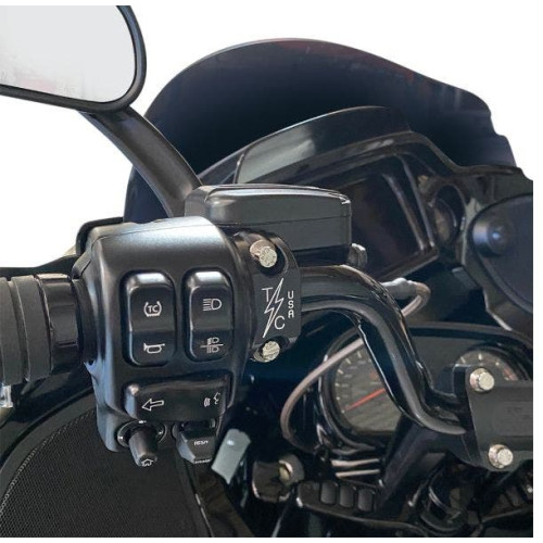 PartzBiz HD: 4402451-Thrashin Supply Co Twice Cut Machined 1" Brake Clutch Perch Clamps Harley ARP PartzBiz HD: 4402451-Thrashin Supply Co Twice Cut Machined 1" Brake Clutch Perch Clamps Harley ARP