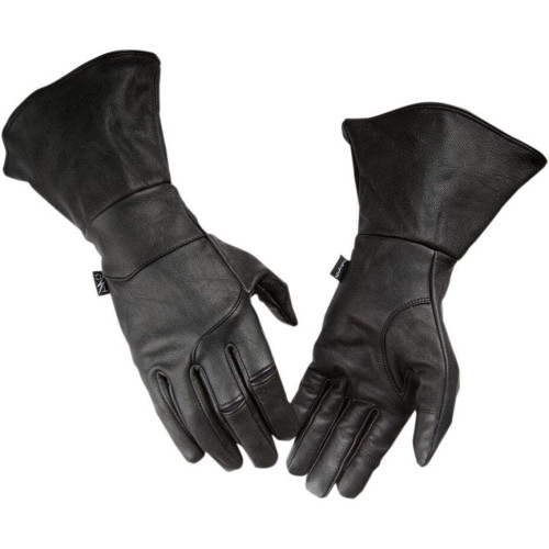 PartzBiz HD: 4402436-Thrashin Supply Company Gauntlet Insulated Black Leather Motorcycle Gloves PartzBiz HD: 4402436-Thrashin Supply Company Gauntlet Insulated Black Leather Motorcycle Gloves