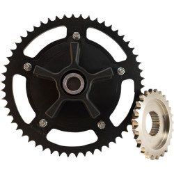 PartzBiz HD DS12101851 - Trask 530 Chain Drive Conversion Cush Kit พร้อมสเตอร์หน้า Harley FLH/T | TM-2901