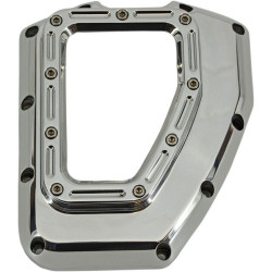 PartzBiz HD DS09401849 - Trask TM-017CH Chrome Assault Series Cam Cover w/ Window 01-17 Harley Davidson Twin Cam 88 96 103 Softail Touring FLH FLHR FLHT FLTR FXS FLS Glide king electra road slim fat boy bob classic breakout camshaft แผ่นอลูมิเนียมอัพเกรดเปลี่ยน 0940-1849 09