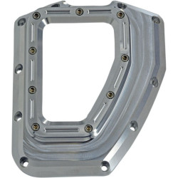 PartzBiz HD DS09401848 - Trask TM-017R อลูมิเนียม Assault Series Cam Cover พร้อมหน้าต่าง 01-17 Harley Davidson Twin Cam 88 96 103 Softail Touring FLH FLHR FLHT FLTR FXS FLS Glide king electra road slim fat boy bob classic breakout camshaft แผ่นอลูมิเนียมอัพเกรดเปลี่ยน 0940-1849