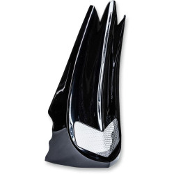 PartzBiz HD DS05040298 - Trask V-Line สปอยเลอร์คางไฟเบอร์กลาสสำหรับ Harley Non Raked Touring 14-16 | TM-2060