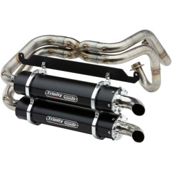 PartzBiz HD DS18300593 - Trinity Racing TR-4170D-BK Stage 5 Full Exhaust System Black Honda Talon 2019 1830-0593 18300593 ATV UTV off road performance upgrade slip on muffler pipe header best for PartzBiz HD DS18300593 - Trinity Racing TR-4170D-BK Stage 5 Full Exhaust System Black Honda Talon 2019 1830-0593 18300593 ATV UTV off road performance upgrade slip on muffler pipe header best for