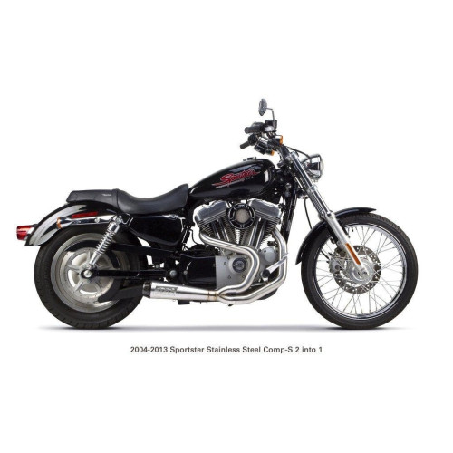 PartzBiz HD: 4402024-Two Brothers 005-4110199 Stainless Comp-S 2-Into-1 Full System 04-13 Sportster 597741 XL PartzBiz HD: 4402024-Two Brothers 005-4110199 Stainless Comp-S 2-Into-1 Full System 04-13 Sportster 597741 XL