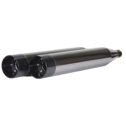 PartzBiz HD TBR005-456D-BC - Two Brothers 005-456D-BC Black Chrome Slip On Mufflers 17-19 Harley Touring FLH FLT ท่อไอเสียแบบกำหนดเอง PartzBiz HD TBR005-456D-BC - Two Brothers 005-456D-BC Black Chrome Slip On Mufflers 17-19 Harley Touring FLH FLT ท่อไอเสียแบบกำหนดเอง