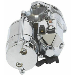 PartzBiz HD MW70-224 - Ultima 1.75kw Top Post Chrome Thunderfire Heavy Duty Starter 89-06 Big Twin 70-224