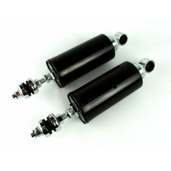 PartzBiz HD MW116-232 - Ultima 116-232 Black Adjustable Rear Shocks Absorbers Kit 00-19 Harley Davidson Softail FXST Night Train Springer Duce Custom Aftermarket Performance Suspension Upgrade Replacement Absorbers