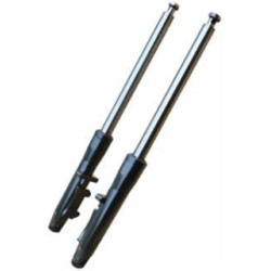 PartzBiz HD MW117-252 - Ultima 117-252 Billet Black 41mm Forks w/ +4" length for 84-99 Harley davidson Softail motorcycle bike chopper custom Front suspension axle upgrade replacement fls fxs 117252