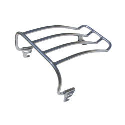 PartzBiz HD MW121-11 - Ultima 121-11 Chrome Steel Rear Luggage Rack Solo Seat 84-96 Harley Softail dyna softail vrod sportster electra glide road