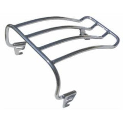 PartzBiz HD MW121-12 - Ultima 121-12 Chrome Plated Luggage Rack for Solo Seat 97-99 Harley Davidson softail custom chopper motorcycle cargo storage bag holder mount accessories replacement 12112