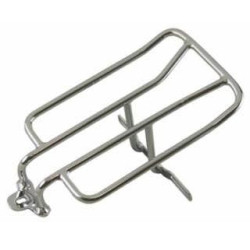 PartzBiz HD MW121-20 - Ultima 121-20 Chrome Plated Steel Luggage Rack for 91-05 Harley davidson Dyna Glide FXD custom chopper motorcycle cargo storage bag holder mount accessories replacement 12120