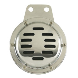 PartzBiz HD MW16-21 - Ultima 16-21 Chrome Plated 6V Universal Horn w/ Cover Harley & Custom Models replacement oe honk best for safety electrical PartzBiz HD MW16-21 - Ultima 16-21 Chrome Plated 6V Universal Horn w/ Cover Harley & Custom Models replacement oe honk best for safety electrical