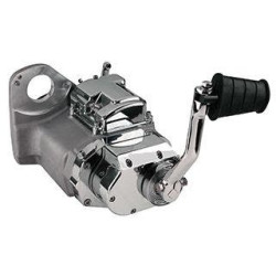 PartzBiz HD MW201-70 - Ultima 201-70 Cast 6-Speed Left Side Transmission w/ Kicker Harley Softail 91-99 Harley Davidson Softail & Custom Rigid Bobber Chopper MidWest Mid West Upgrade Replacement Best New Differential Trans Motorcycle Bike
