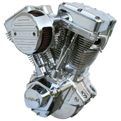 PartzBiz HD MW298-252 - Ultima 298-252 Polished El Bruto 100 c.i Competition Evo Engine - Harley Custom best new performance power hp torque upgrade sportser chopper bobber motorcycle bike motor big twin v-twin