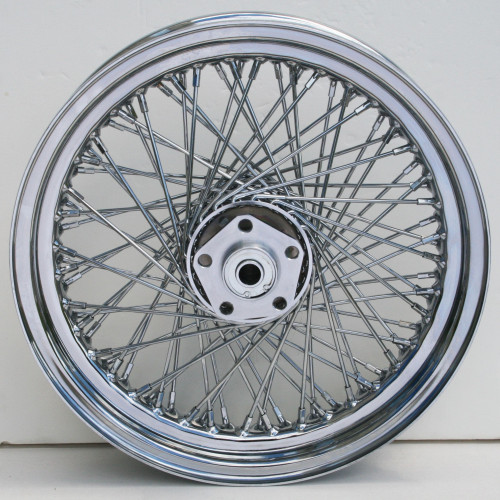 PartzBiz HD: 4401820-Ultima 36-341 Chrome 80 Spoke Front 16"x 3" Dual Disc Wheel for Harley FL 73-84 chopper classic old school wire custom bagger replacement best for performance motorcycle PartzBiz HD: 4401820-Ultima 36-341 Chrome 80 Spoke Front 16"x 3" Dual Disc Wheel for Harley FL 73-84 chopper classic old school wire custom bagger replacement best for performance motorcycle