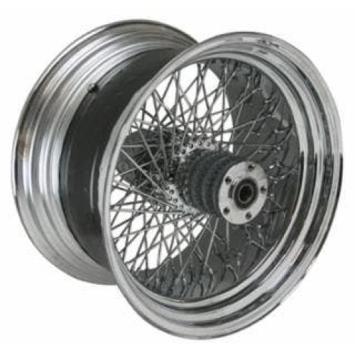 PartzBiz HD: 4401830-Ultima 36-416 Chrome 80 Spoke Rear Wheel w/ Billet Hub 18” x 10.50” 1" Axle Harley Davidson Chopper Bike Motorcycle Custom Upgrade Replacement Rim Hub Wire Old School Classic PartzBiz HD: 4401830-Ultima 36-416 Chrome 80 Spoke Rear Wheel w/ Billet Hub 18” x 10.50” 1" Axle Harley Davidson Chopper Bike Motorcycle Custom Upgrade Replacement Rim Hub Wire Old School Classic