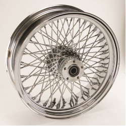 PartzBiz HD MW36-414 - Ultima 36-503 Chrome 80 Spoke Rear Wheel w/ Billet Hub 18‚Äùx 8.50‚Äù 1" Axle
