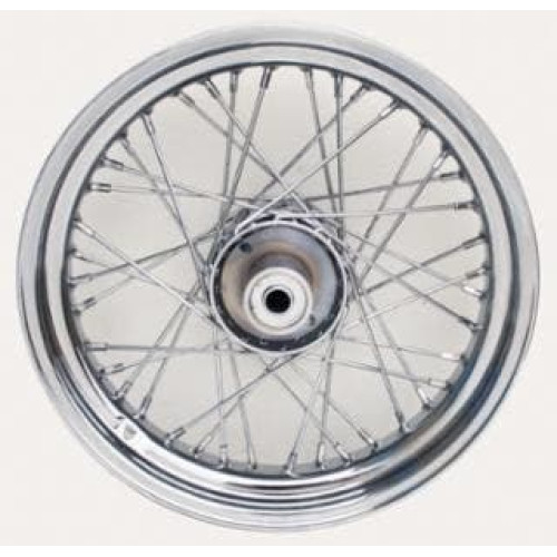 PartzBiz HD: 4401799-Ultima 36-605 Chrome 40 Spoke 16 x 3.5 Rear Wheel Single Disc Harley FLH 72-84 SOFTAIL Touring chopper classic old school wire custom bagger replacement best for performance motorcycle
