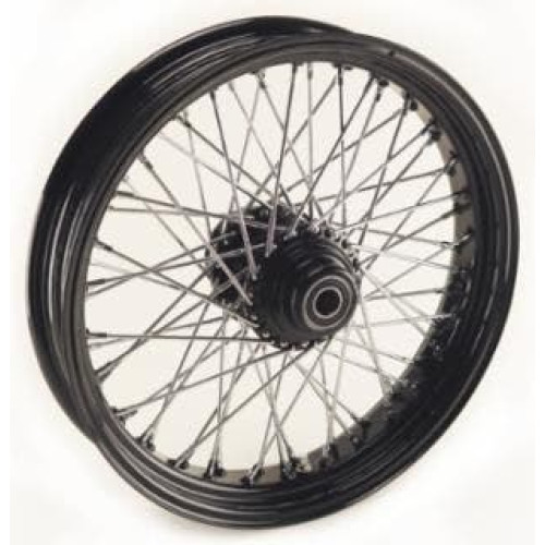 PartzBiz HD: 4401802-Ultima 36-651 Black / Chrome Billet 60 Spoke 18 x 3.5" Single Disk Front Wheel 1" Axle 00-07 Harley Davidson Custom Chopper Bike Motorcycle Rim Classic Upgrade Replacement PartzBiz HD: 4401802-Ultima 36-651 Black / Chrome Billet 60 Spoke 18 x 3.5" Single Disk Front Wheel 1" Axle 00-07 Harley Davidson Custom Chopper Bike Motorcycle Rim Classic Upgrade Replacement