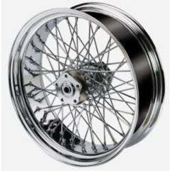 PartzBiz HD MW36-735 - Ultima 36-735 Chrome 60 Spoke 16 x 5.5 Billet Rear Wheel Rim Harley Davidson Custom Softail Dyna XL FX FLS FLST FXD FXDWG chopper classic old school wire custom bagger replacement best for performance motorcycle PartzBiz HD MW36-735 - Ultima 36-735 Chrome 60 Spoke 16 x 5.5 Billet Rear Wheel Rim Harley Davidson Custom Softail Dyna XL FX FLS FLST FXD FXDWG chopper classic old school wire custom bagger replacement best for performance motorcycle