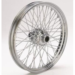 PartzBiz HD MW36-961 - Ultima 36-961 Chrome 60 Spoke Front Wheel w/ Billet Hub 21” x 2.15” Harley Custom Chopper Upgrade Replacement Rim Spokes Softail PartzBiz HD MW36-961 - Ultima 36-961 Chrome 60 Spoke Front Wheel w/ Billet Hub 21” x 2.15” Harley Custom Chopper Upgrade Replacement Rim Spokes Softail