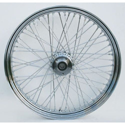 PartzBiz HD MW36-500 - Ultima 36-970 Chrome 60 Spoke Front Wheel w/ Billet Hub 23”x 3.50” 1" Axle PartzBiz HD MW36-500 - Ultima 36-970 Chrome 60 Spoke Front Wheel w/ Billet Hub 23”x 3.50” 1" Axle