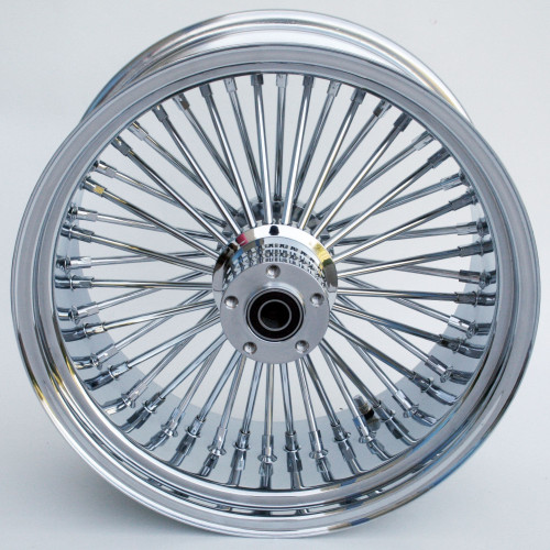 PartzBiz HD: 4401748-Ultima 37-511 Chrome Fat King 48 Spoke Rear Wheel w/ Billet Hub 18"x8.5" 1" Axle PartzBiz HD: 4401748-Ultima 37-511 Chrome Fat King 48 Spoke Rear Wheel w/ Billet Hub 18"x8.5" 1" Axle
