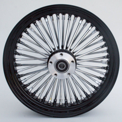 PartzBiz HD: 4401750-Ultima 37-521 Black Fat King 48 Spoke Rear Wheel 18"x3.5" Custom Harley