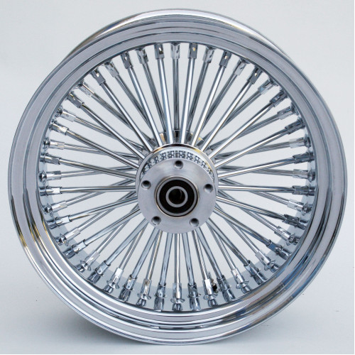 PartzBiz HD: 4401755-Ultima 37-531 Chrome Fat King 48 Spoke Rear Wheel w/ Billet Hub 16"x5.5" 1" Axle PartzBiz HD: 4401755-Ultima 37-531 Chrome Fat King 48 Spoke Rear Wheel w/ Billet Hub 16"x5.5" 1" Axle