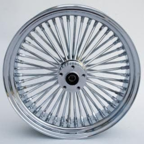 PartzBiz HD: 4401764-Ultima 37-546 Chrome 48 King Spoke 17 x 6" Rear Wheel 1" Axle 00-07 Harley Davidson Custom Chopper Bike Motorcycle Rim Classic Upgrade Replacement 