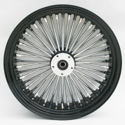 PartzBiz HD MW37-547 - Ultima 37-547 Black Fat King 48 Spoke Rear Wheel 17"x6" Custom Harley PartzBiz HD MW37-547 - Ultima 37-547 Black Fat King 48 Spoke Rear Wheel 17"x6" Custom Harley