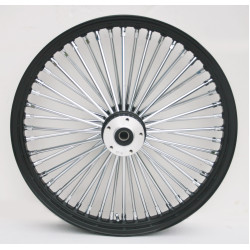 PartzBiz HD MW37-561 - Ultima 37-561 Black Fat King 48 Spoke Front Wheel w/ Billet Hub 26"x3.5" Dual PartzBiz HD MW37-561 - Ultima 37-561 Black Fat King 48 Spoke Front Wheel w/ Billet Hub 26"x3.5" Dual