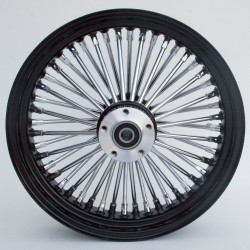 PartzBiz HD MW37-538 - Ultima 37-538 Black Fat King 48 Spoke Rear Wheel 16"x3.5" Custom Harley PartzBiz HD MW37-538 - Ultima 37-538 Black Fat King 48 Spoke Rear Wheel 16"x3.5" Custom Harley