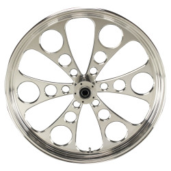 PartzBiz HD MW37-608 - Ultima 37-608 Kool Kat 18"x5.5" Polished CNC Rear Motorcycle Wheel Custom Harley PartzBiz HD MW37-608 - Ultima 37-608 Kool Kat 18"x5.5" Polished CNC Rear Motorcycle Wheel Custom Harley