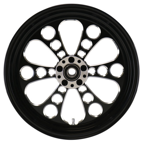 PartzBiz HD: 4401685-Ultima 37-652 Kool Kat 16"x3.5" Black Cut CNC Rear Motorcycle Wheel Custom Harley