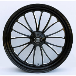 PartzBiz HD MW37-668 - Ultima 37-668 Black Manhattan Aluminum Front Wheel 18"x3.5" Single Rotor PartzBiz HD MW37-668 - Ultima 37-668 Black Manhattan Aluminum Front Wheel 18"x3.5" Single Rotor