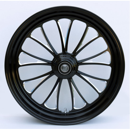 PartzBiz HD: 4401694-Ultima 37-668 Black Manhattan Aluminum Front Wheel 18"x3.5" Single Rotor PartzBiz HD: 4401694-Ultima 37-668 Black Manhattan Aluminum Front Wheel 18"x3.5" Single Rotor