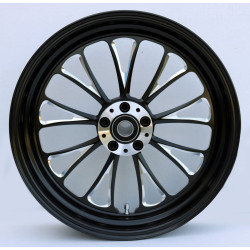 PartzBiz HD MW37-671 - Ultima 37-671 Black Manhattan Aluminum Front Wheel 16"x3.5" Dual Rotor PartzBiz HD MW37-671 - Ultima 37-671 Black Manhattan Aluminum Front Wheel 16"x3.5" Dual Rotor