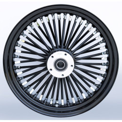 PartzBiz HD MW37-721 - Ultima 37-721 Black Fat King 48 Spoke Front Wheel w/ Billet Hub 18"x3.5" Single PartzBiz HD MW37-721 - Ultima 37-721 Black Fat King 48 Spoke Front Wheel w/ Billet Hub 18"x3.5" Single