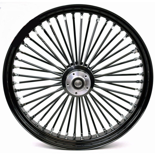 PartzBiz HD: 4401663-Ultima 37-726 Black Fat King 48 Spoke Front Wheel w/ Billet Hub 26"x3.5" Dual PartzBiz HD: 4401663-Ultima 37-726 Black Fat King 48 Spoke Front Wheel w/ Billet Hub 26"x3.5" Dual