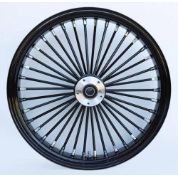 PartzBiz HD MW37-755 - Ultima 37-755 Black 38 King Spoke 21x3.5" Front Wheel Dual Rotor Harley Davidson Custom Chopper Bike Motorcycle Rim Classic Upgrade Replacement PartzBiz HD MW37-755 - Ultima 37-755 Black 38 King Spoke 21x3.5" Front Wheel Dual Rotor Harley Davidson Custom Chopper Bike Motorcycle Rim Classic Upgrade Replacement