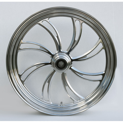 PartzBiz HD: 4401678-Ultima 37-806 Polished CNC Vortex Front Motorcycle Wheel 23"x3.5" Dual Rotor Single Rotor custom chopper motorcycle bike upgrade best replacement rim style PartzBiz HD: 4401678-Ultima 37-806 Polished CNC Vortex Front Motorcycle Wheel 23"x3.5" Dual Rotor Single Rotor custom chopper motorcycle bike upgrade best replacement rim style