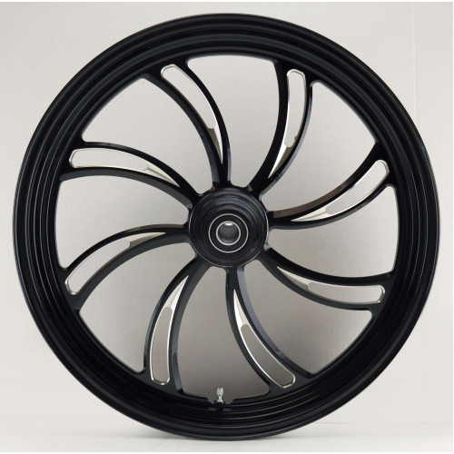 PartzBiz HD: 4401644-Ultima 37-825 Black Cut Vortex Front Motorcycle Wheel 21"x3.5" Dual Rotor PartzBiz HD: 4401644-Ultima 37-825 Black Cut Vortex Front Motorcycle Wheel 21"x3.5" Dual Rotor