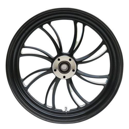 PartzBiz HD: 4401645-Ultima 37-826 Black Cut Vortex Front Motorcycle Wheel 18"x3.5" Dual Rotor PartzBiz HD: 4401645-Ultima 37-826 Black Cut Vortex Front Motorcycle Wheel 18"x3.5" Dual Rotor