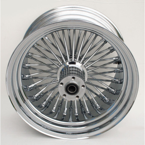 PartzBiz HD: 4401624-Ultima 48 King Fat Spoke 18 10.5 Front Wheel Single Disc Harley Custom Chopper 37-544