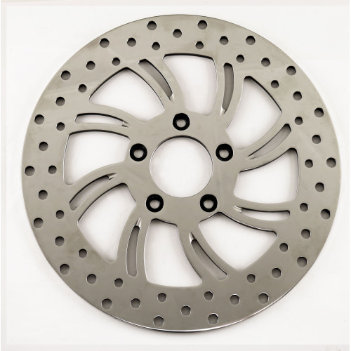 PartzBiz HD: 4401558-Ultima 90-650 Polished 11.5" Vortex Front Right Slotted Brake Rotor Harley 84-Up custom performance upgrade replacement best motorcycle bike chopper bagger disc brakes PartzBiz HD: 4401558-Ultima 90-650 Polished 11.5" Vortex Front Right Slotted Brake Rotor Harley 84-Up custom performance upgrade replacement best motorcycle bike chopper bagger disc brakes