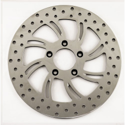 PartzBiz HD MW90-652 - Ultima 90-652 Polished 11.5" Vortex Rear Slotted Brake Rotor Harley 84-Up custom performance upgrade replacement best motorcycle bike chopper bagger disc brakes PartzBiz HD MW90-652 - Ultima 90-652 Polished 11.5" Vortex Rear Slotted Brake Rotor Harley 84-Up custom performance upgrade replacement best motorcycle bike chopper bagger disc brakes