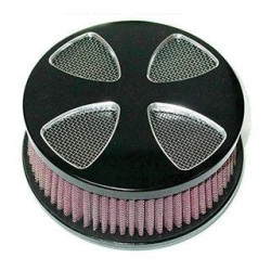 PartzBiz HD MW12-208 - Ultima Black Smooth Cross Cover High Performance Air Cleaner Kit Harley Bikes 12-208 BEST FOR ELECTRA SOFTAIL ROAD STREET GLIDE DYNA SPORTSTER PartzBiz HD MW12-208 - Ultima Black Smooth Cross Cover High Performance Air Cleaner Kit Harley Bikes 12-208 BEST FOR ELECTRA SOFTAIL ROAD STREET GLIDE DYNA SPORTSTER