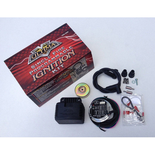 PartzBiz HD: 4401477-Ultima Single Fire Programmable Ignition Coil Kit Harley Evo Big Twin & XL 70-99